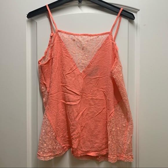 NWOT POL coral open back top